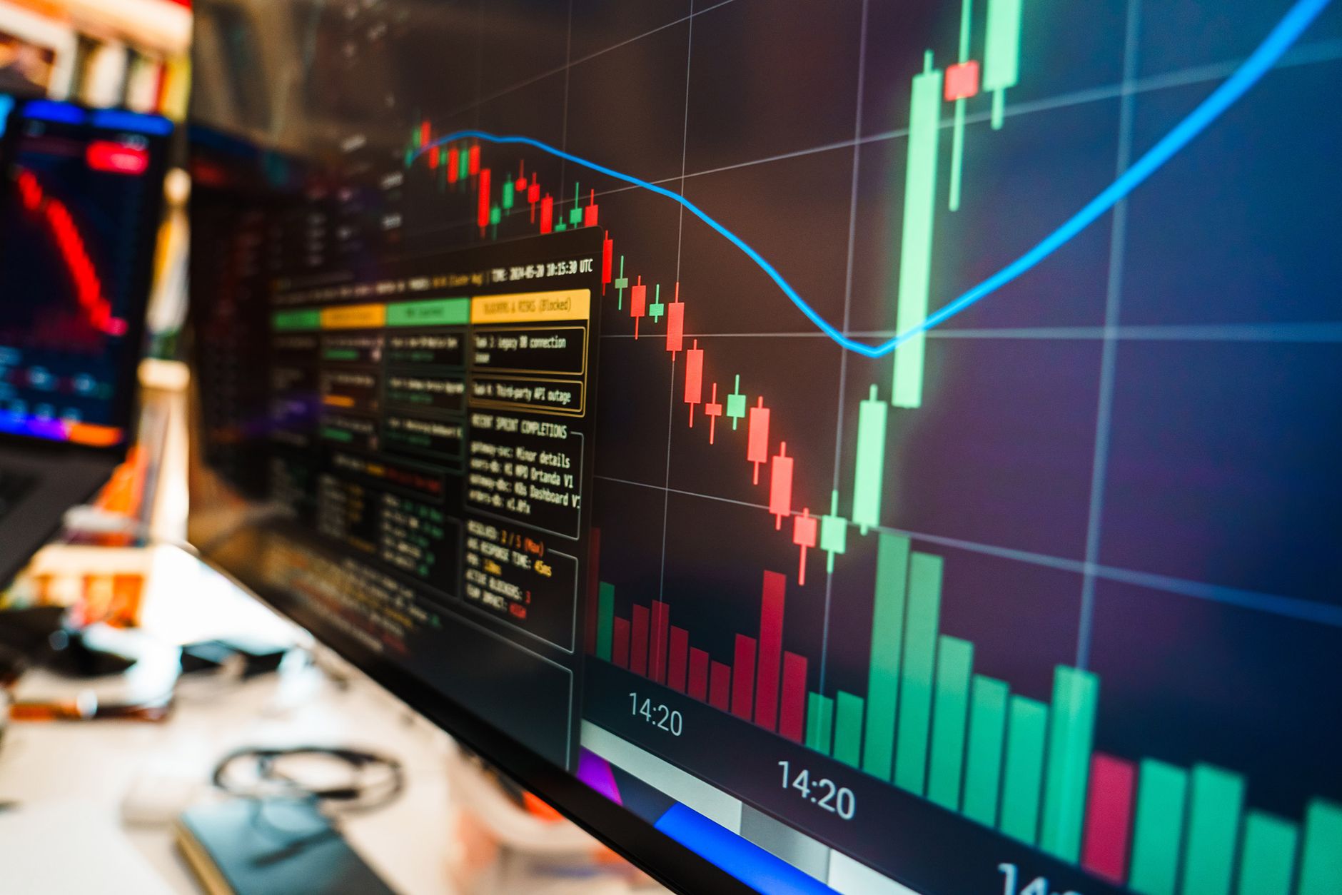 Advanced corporate dashboard with charts